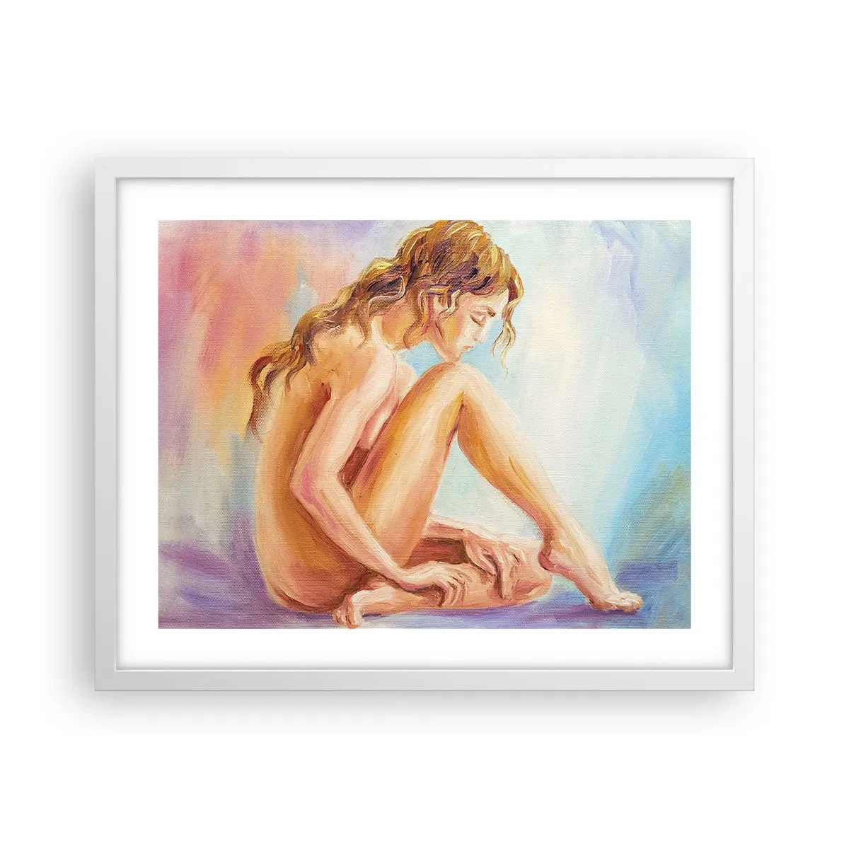 Affiche dans un cadre blanc - Poster - Acte de jeunesse - 50x40 cm