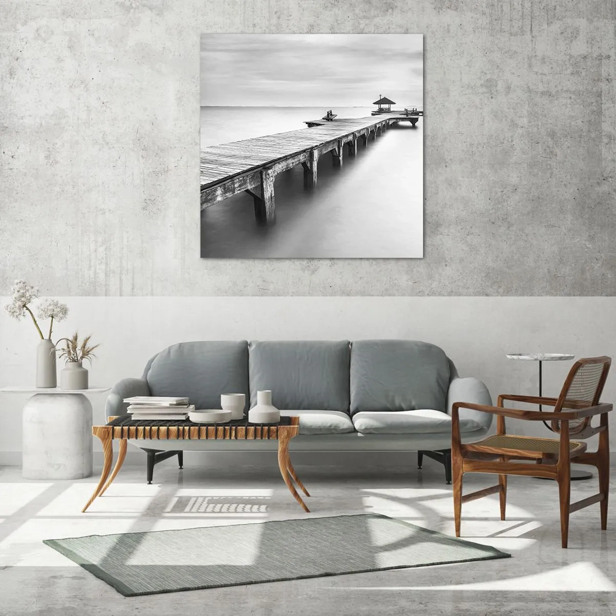 Impression sur verre - Image sur verre - À l'horizon - 60x60 cm