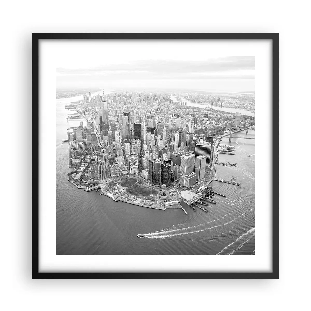 Affiche dans un cadre noir - Poster - Comment ne pas aimer ? - 50x50 cm