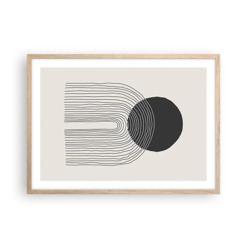 Affiche dans un chêne clair - Poster - Tremblement et confiance - 70x50 cm