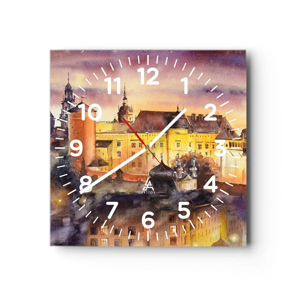 Horloge murale - Pendule murale - Histoire et conte de fées - 30x30 cm