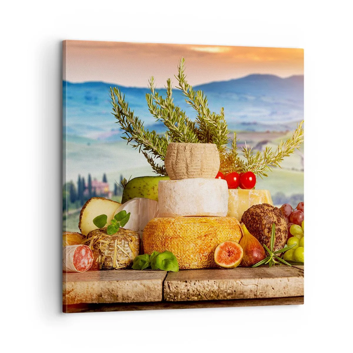 Impression sur toile - Image sur toile - La joie de vivre à l'italienne - 60x60 cm