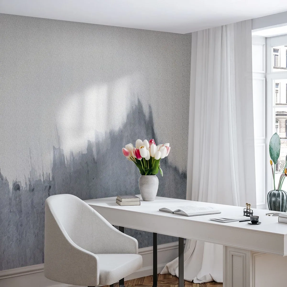 Papier Peint Photo Premium Sand - Une esquisse mystérieuse - Minimalisme, Morceau, Se brouiller - 200x140 cm