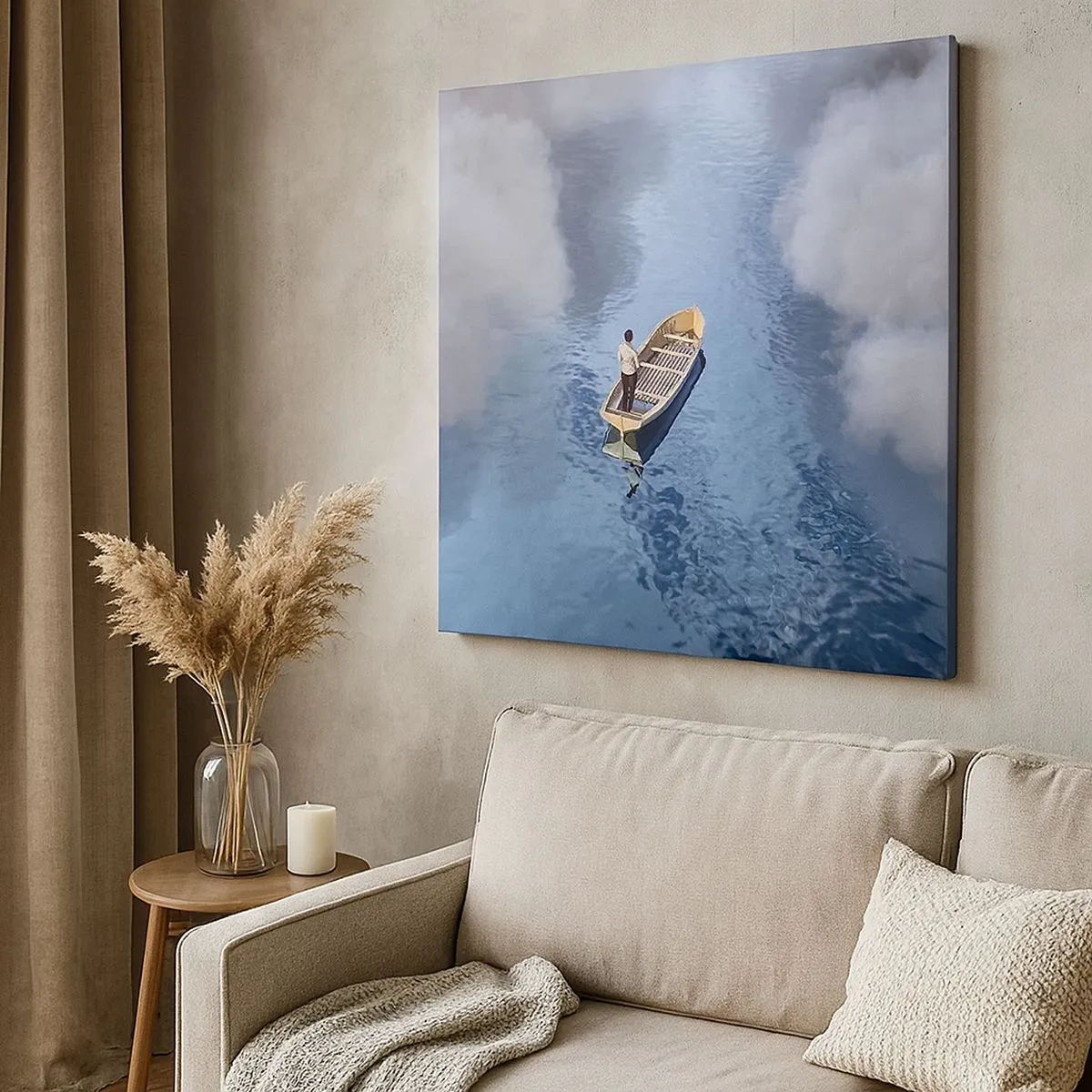 Impression sur toile - Image sur toile - Vie – voyage – inconnu - 30x30 cm