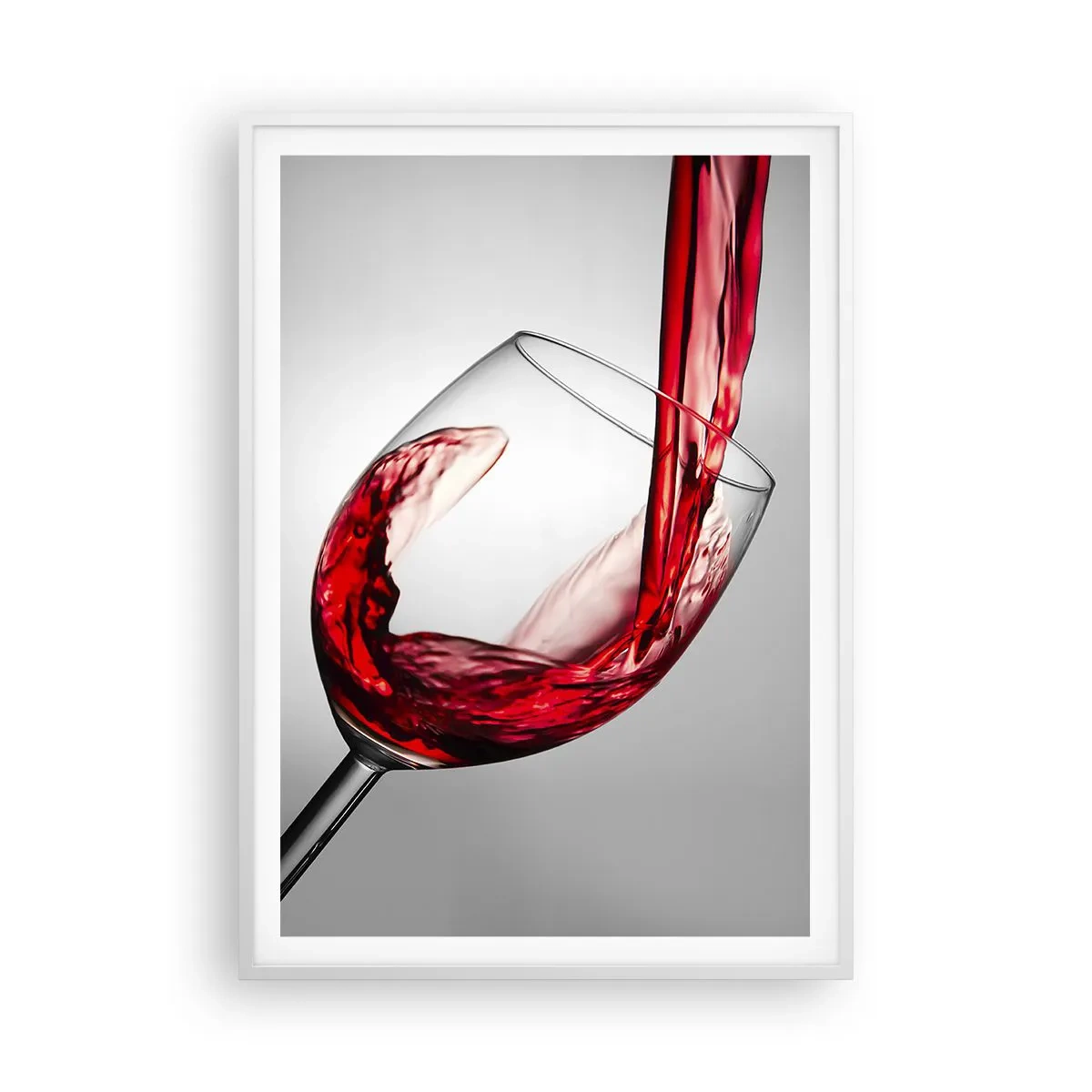 Affiche dans un cadre blanc - Poster - Nuance - mouvement - son - 70x100 cm