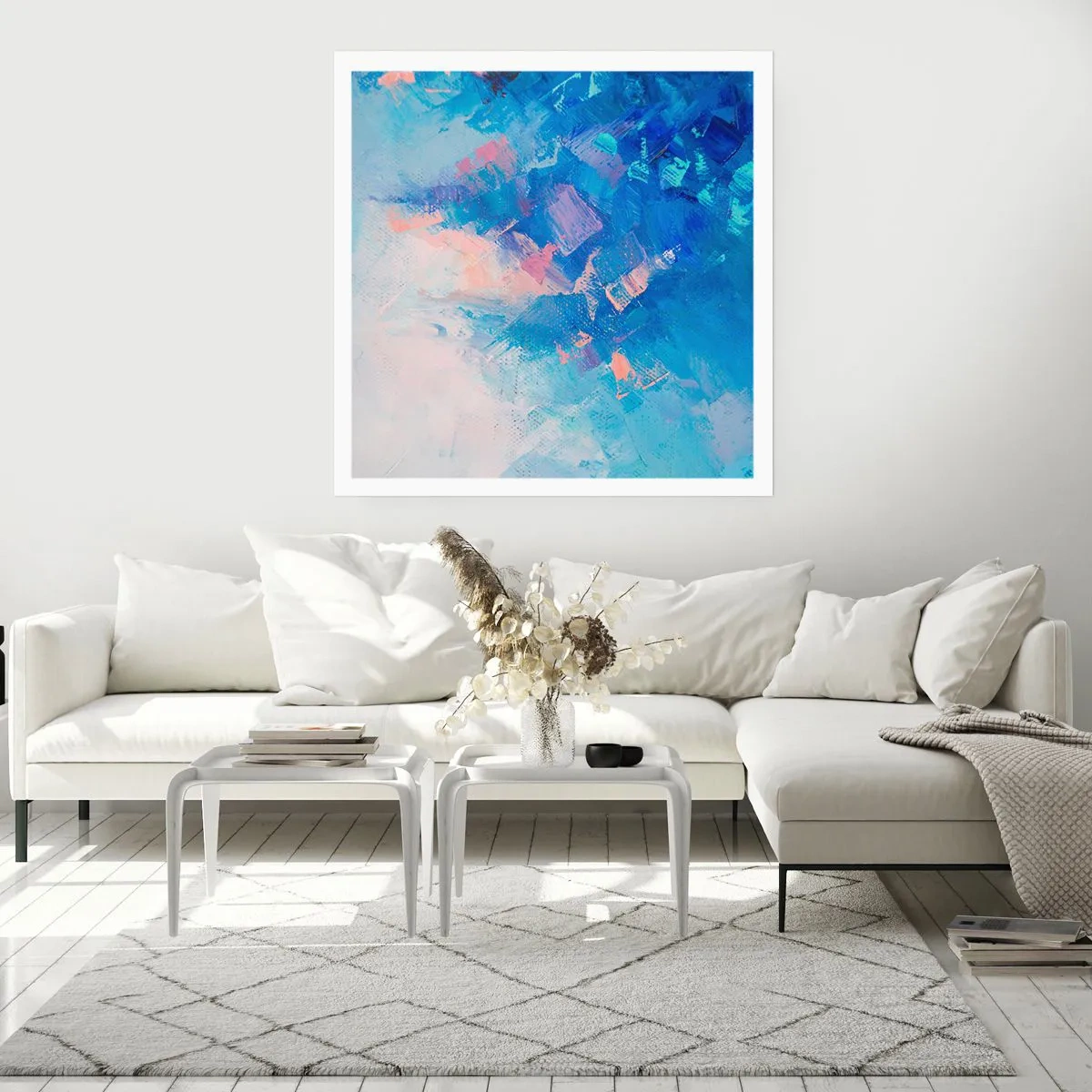 Affiche - Poster - Abstraction hivernale - 30x30 cm