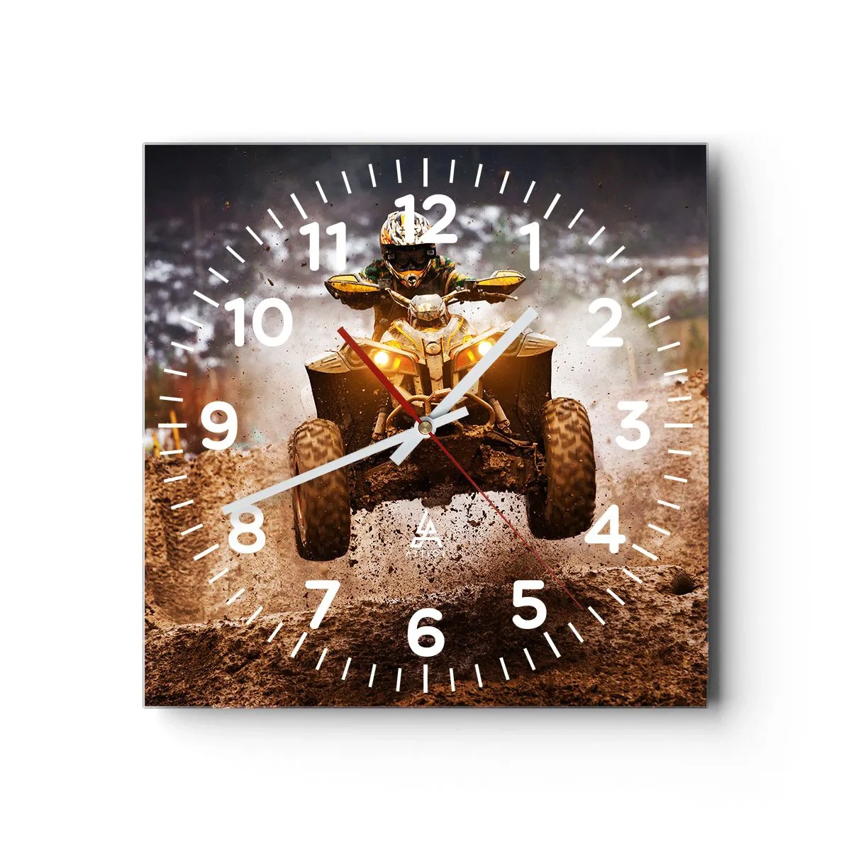 Horloge murale - Pendule murale - No risk no fun - 40x40 cm