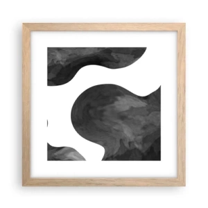 Affiche dans un chêne clair - Poster - La route du lait - 30x30 cm