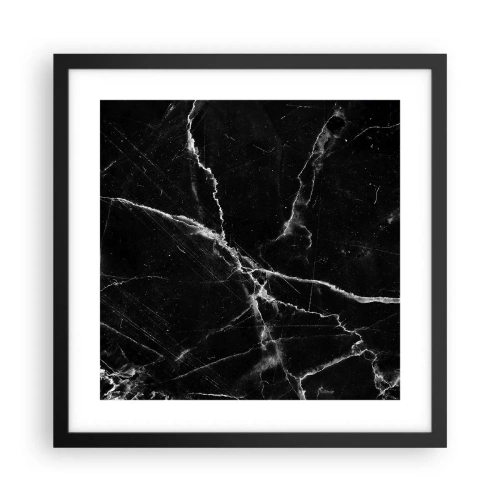 Affiche dans un cadre noir - Poster - La vie secrète de la pierre - 40x40 cm