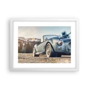 Affiche dans un cadre blanc - Poster - Ce qui compte c'est le style - 40x30 cm