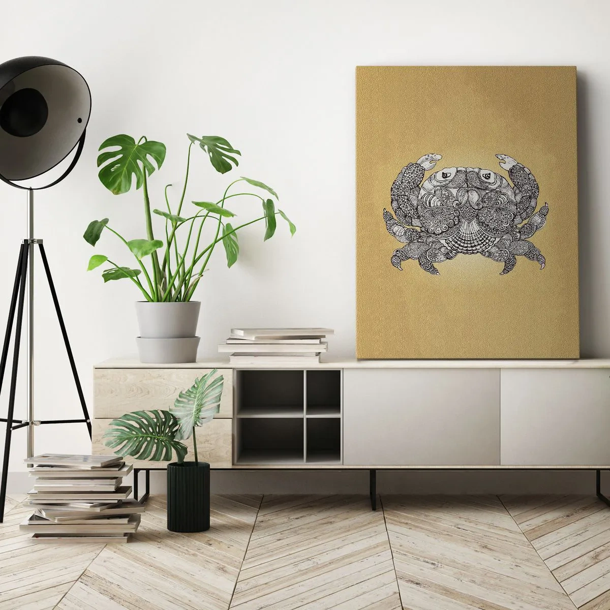 Impression sur toile - Image sur toile - Les contes de M. Crabe - 45x80 cm