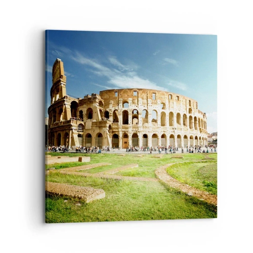 Impression sur toile - Image sur toile - On entend encore la détonation de l'arme - 70x70 cm