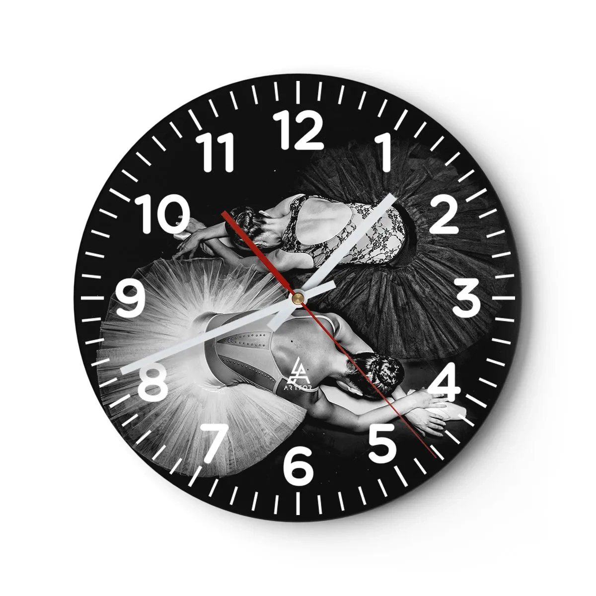 Horloge murale - Pendule murale - Jin et jang – équilibre idéal - 40x40 cm
