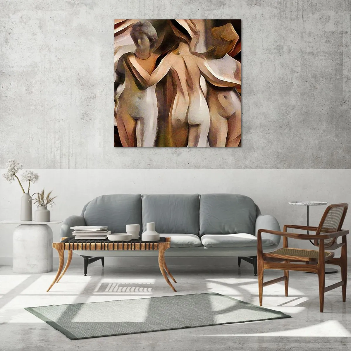 Impression sur verre - Image sur verre - Trois Grâces 2.0 - 70x70 cm