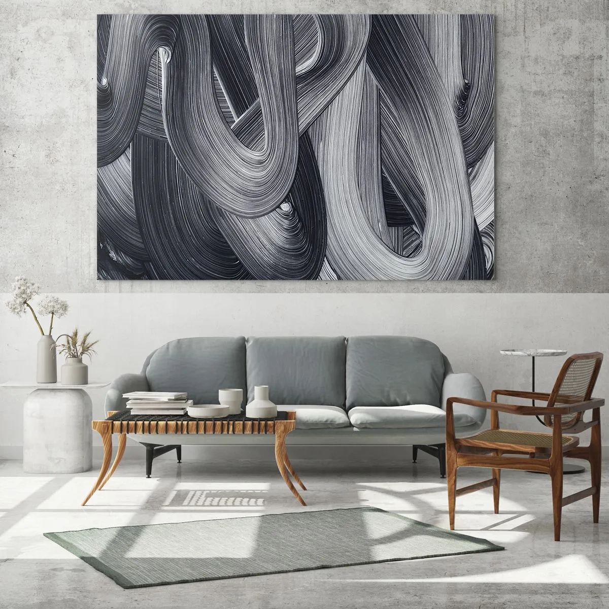 Impression sur verre - Image sur verre - La fluidité de la réalité - 100x40 cm