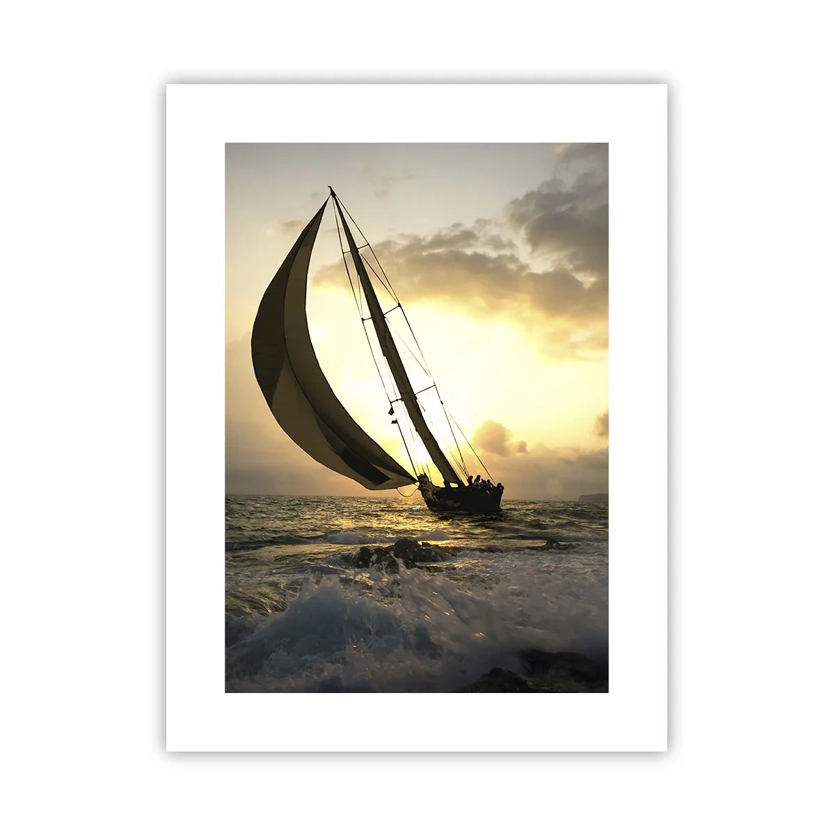 Affiche - Poster - Avec le vent et contre le vent - 30x40 cm