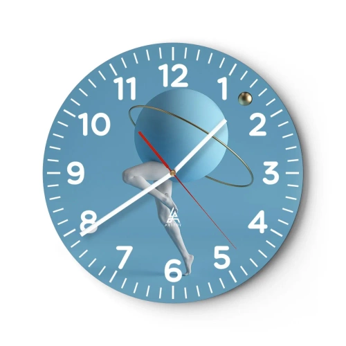 Horloge murale - Pendule murale - Et les planètes deviennent folles - 40x40 cm