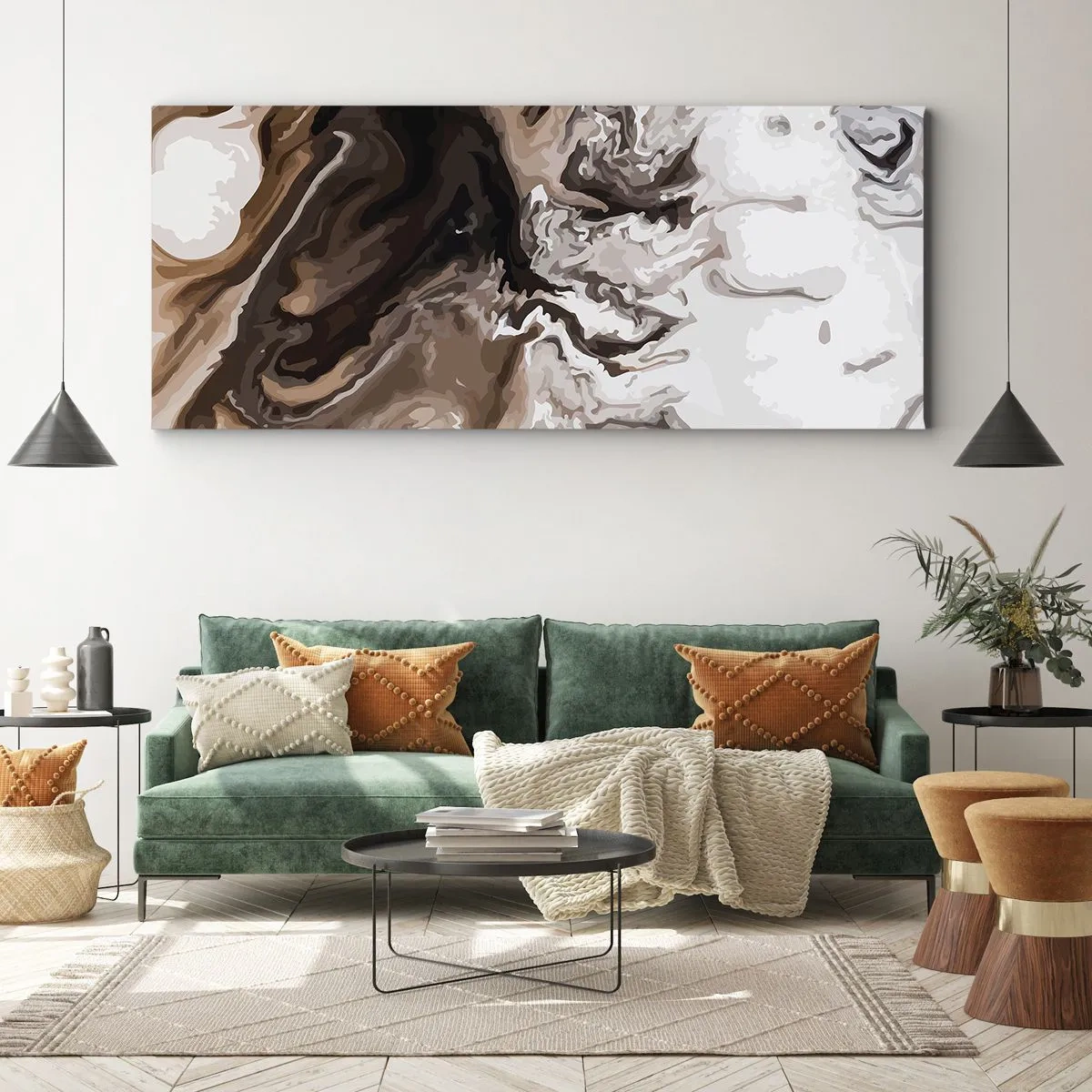 Impression sur toile - Image sur toile - Contraste de couleur - 100x40 cm