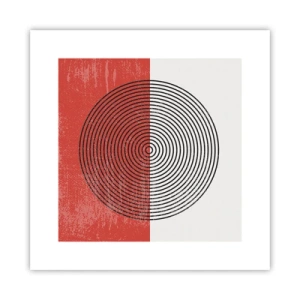 Affiche - Poster - Dans le mille - 30x30 cm