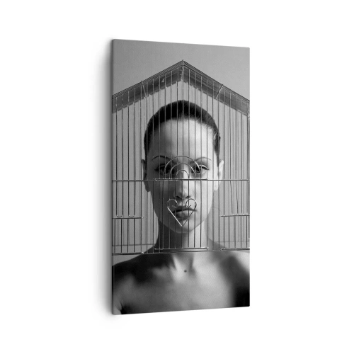 Impression sur toile - Image sur toile - Portrait un peu surréaliste - 45x80 cm