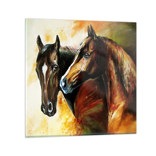 Impression sur verre - Image sur verre - Deux fois plus gracieux - 50x50 cm