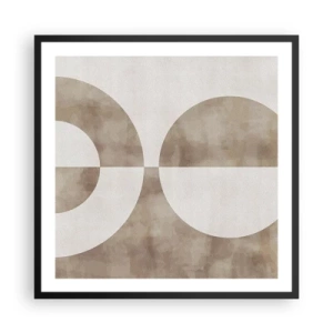 Affiche dans un cadre noir - Poster - Similitudes et différences - 60x60 cm