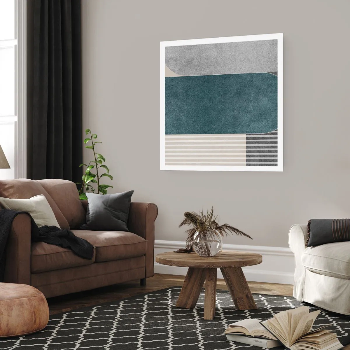 Affiche - Poster - Composition de niveaux - 30x30 cm