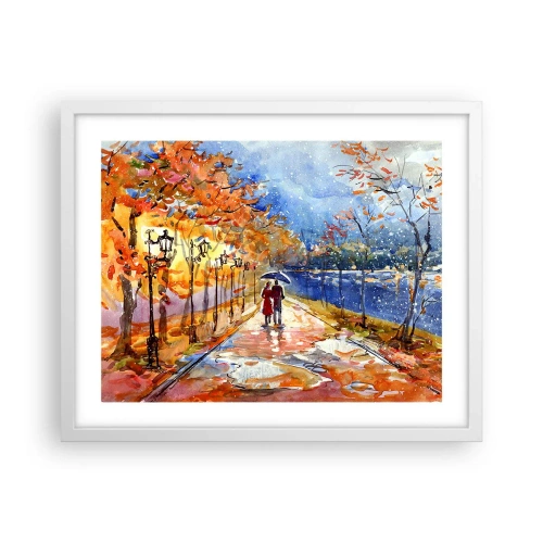 Affiche dans un cadre blanc - Poster - Ensemble jusqu'au bout du temps - 50x40 cm