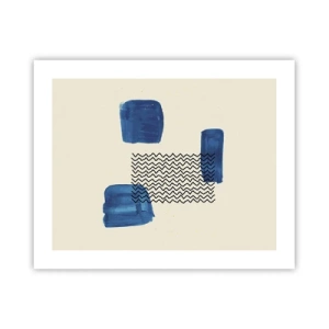Affiche - Poster - Quatuor abstrait - 50x40 cm
