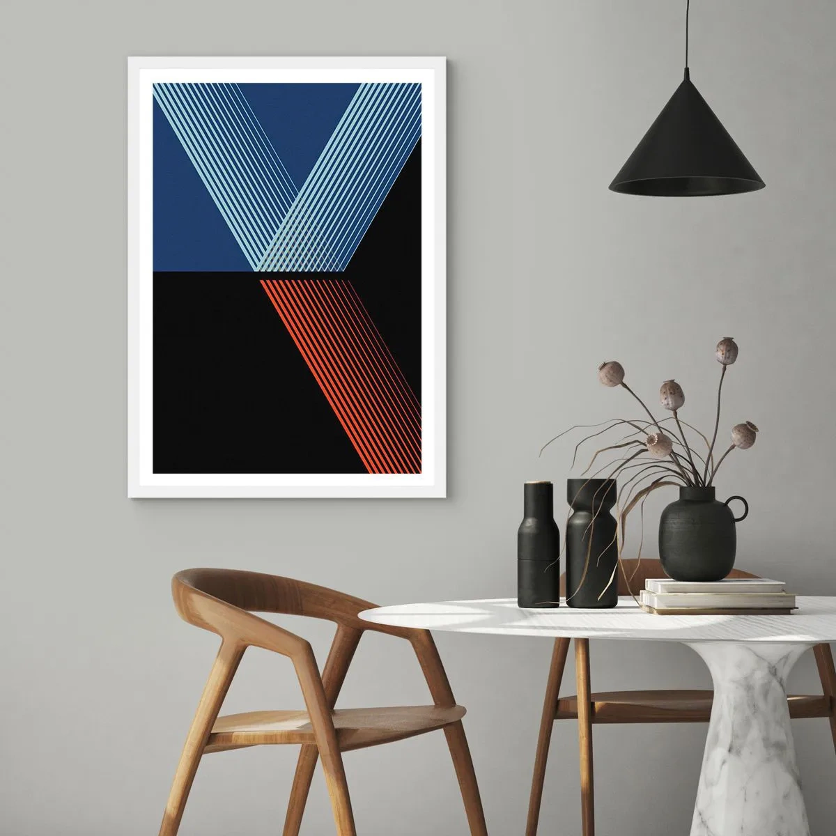 Affiche dans un cadre blanc - Poster - Histoire simple - 50x70 cm