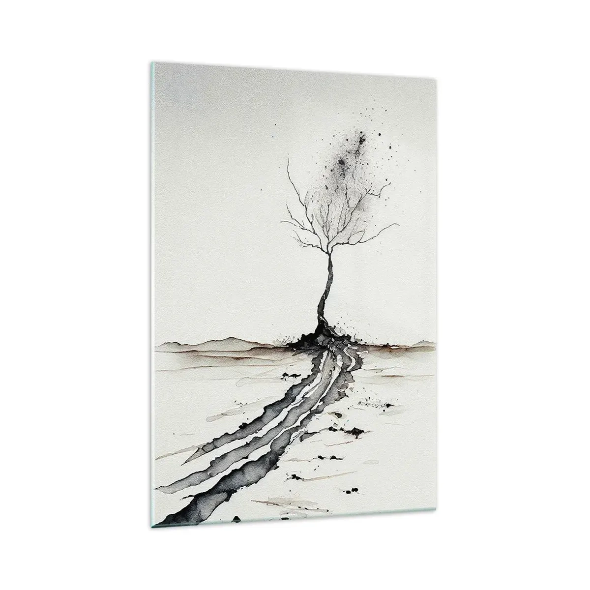 Impression sur verre - Image sur verre - Mélancolie hivernale - 70x100 cm