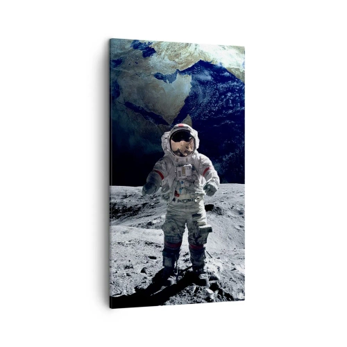 Impression sur toile - Image sur toile - Salutations de la lune - 45x80 cm