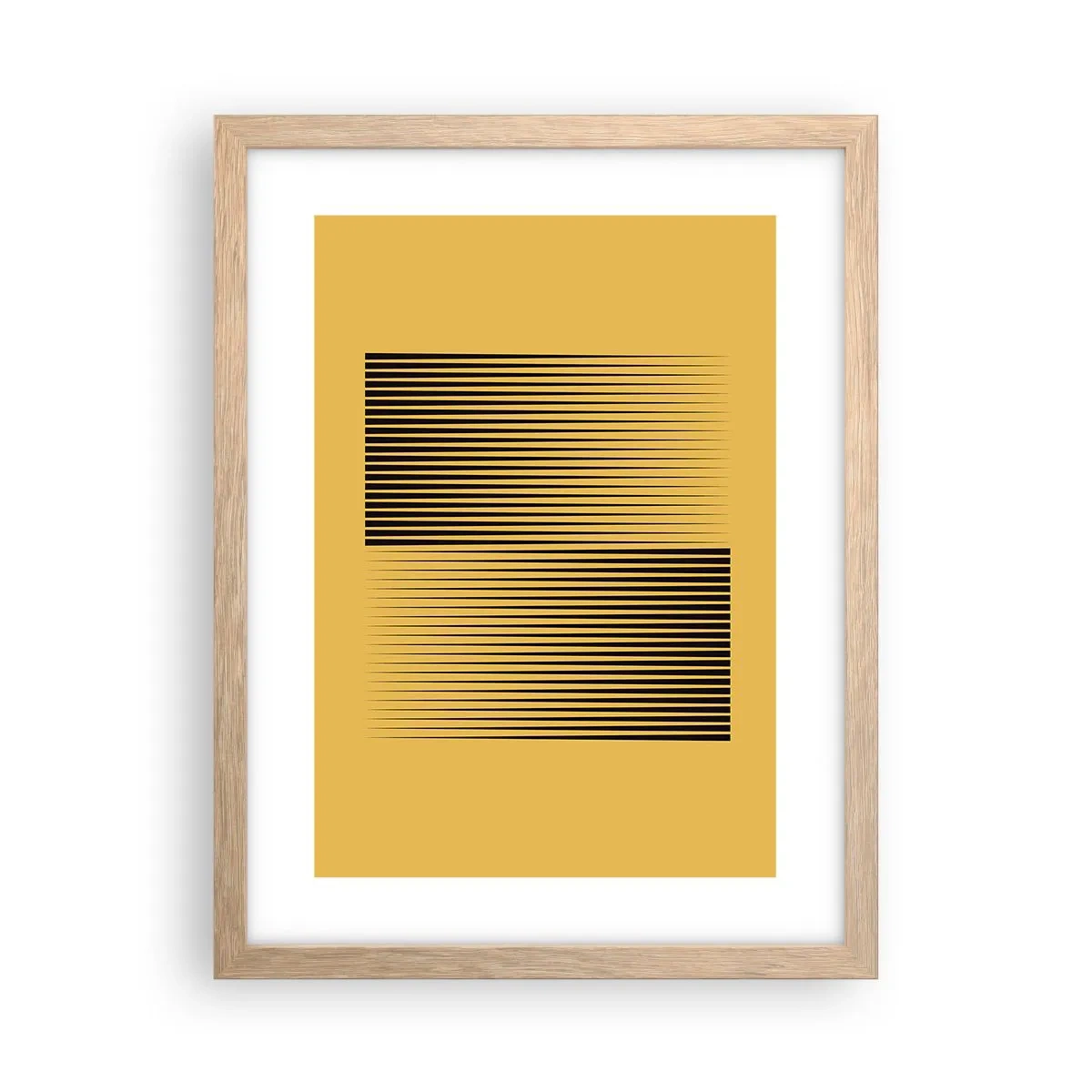 Affiche dans un chêne clair - Poster - Cadre opposé - 30x40 cm