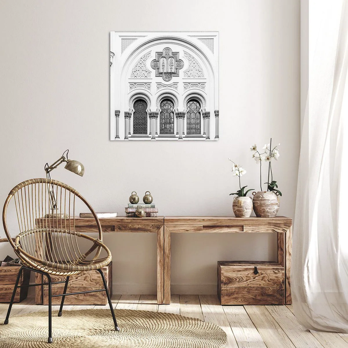 Impression sur toile - Image sur toile - À la frontière des cultures - 50x50 cm