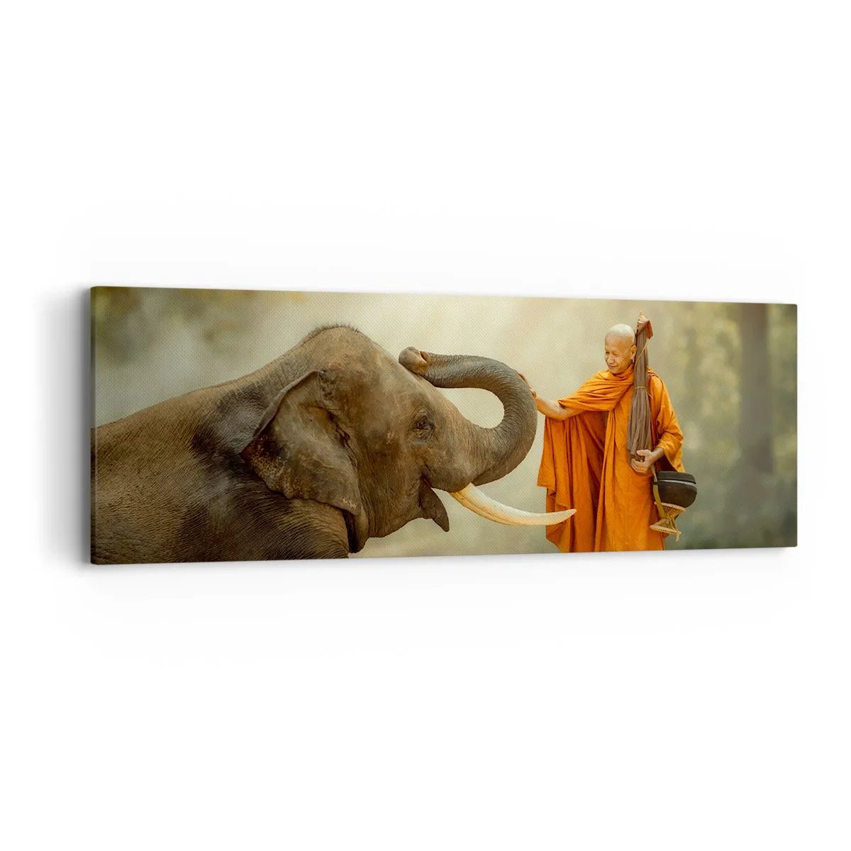 Impression sur toile - Image sur toile - Rencontre en voyageant - 90x30 cm