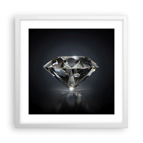 Affiche dans un cadre blanc - Poster - La meilleure amie - 40x40 cm