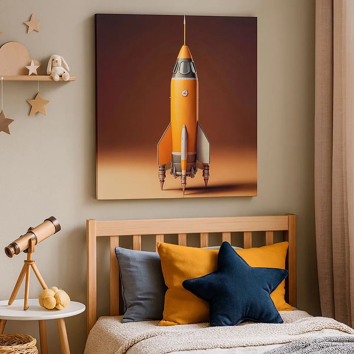 Impression sur toile - Image sur toile - Ça commence par un rêve - 30x30 cm