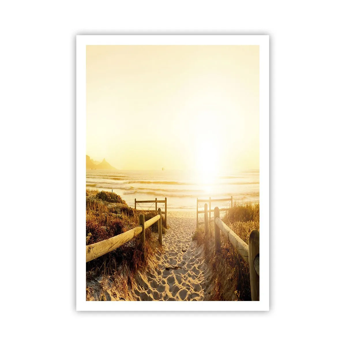 Affiche - Poster - A travers la dune, vers le soleil - 70x100 cm
