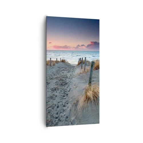 Impression sur toile - Image sur toile - Tu as versé l'éclat de l'arc-en-ciel sur les flots - 65x120 cm