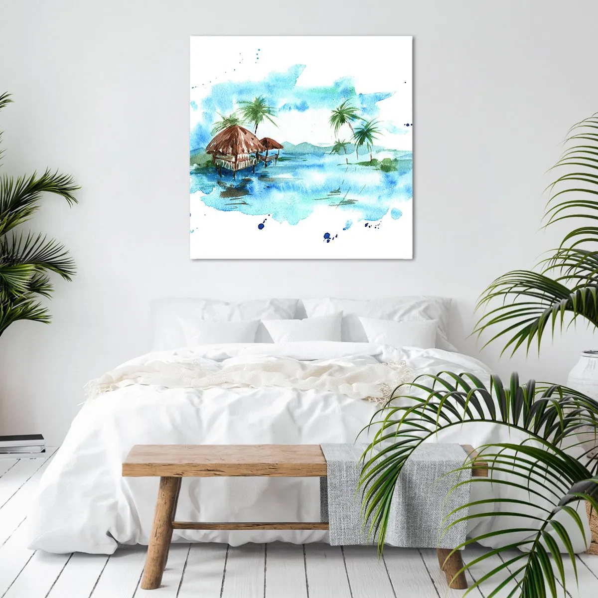 Impression sur toile - Image sur toile - Quelque part dans le Pacifique - 50x50 cm