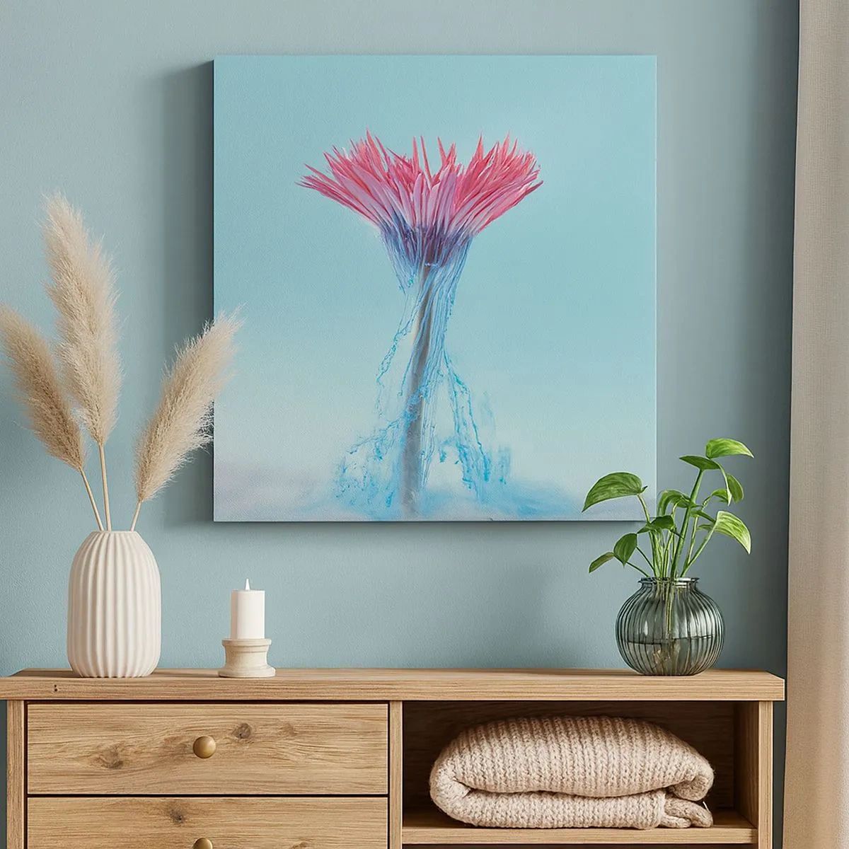 Impression sur toile - Image sur toile - Dans une étreinte vivifiante - 30x30 cm