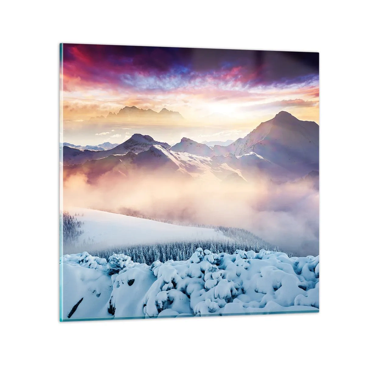Impression sur verre - Image sur verre - La force et la pureté de la nature - 50x50 cm
