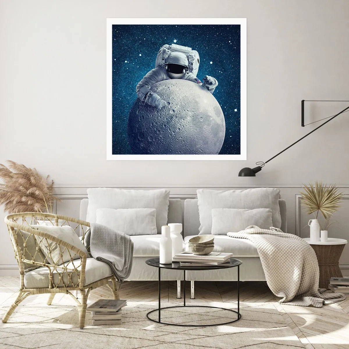 Affiche - Poster - Comique de l'espace - 40x40 cm