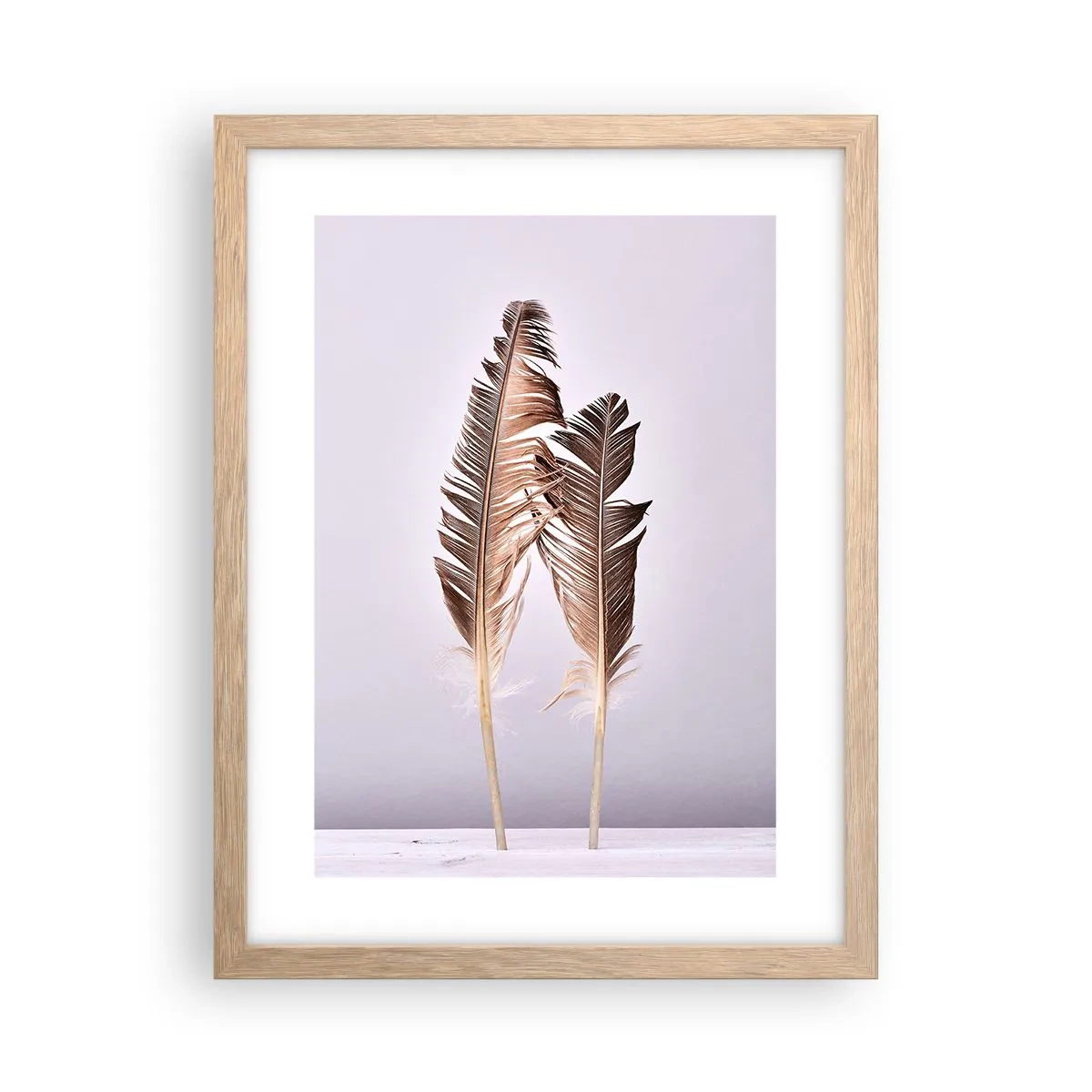 Affiche dans un chêne clair - Poster - Face au néant - 30x40 cm