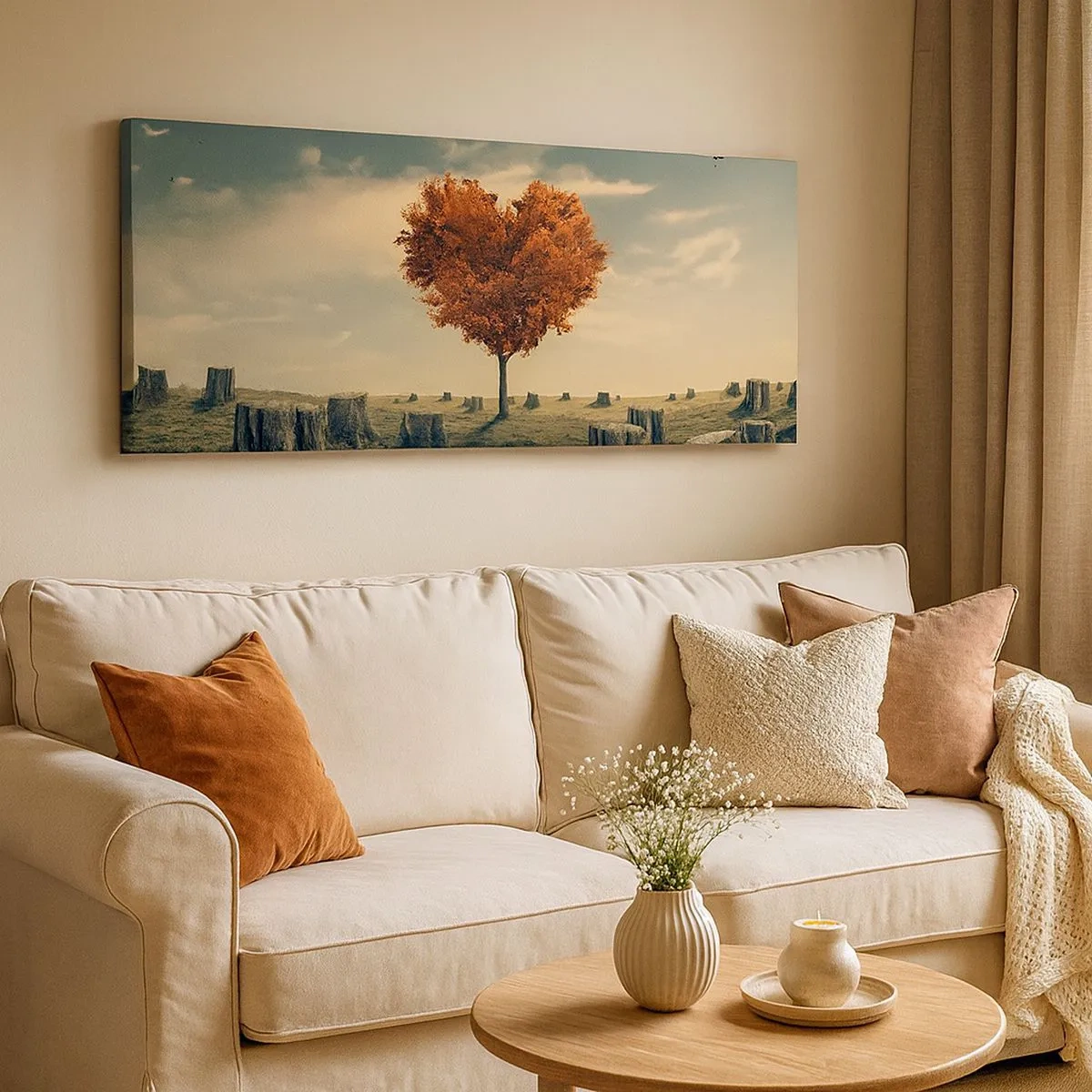 Impression sur toile - Image sur toile - Il y a toujours de l'espoir - 100x40 cm