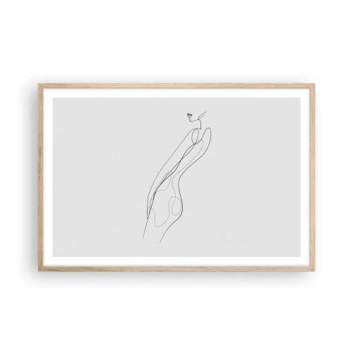 Affiche dans un chêne clair - Poster - Juste une promesse - 91x61 cm