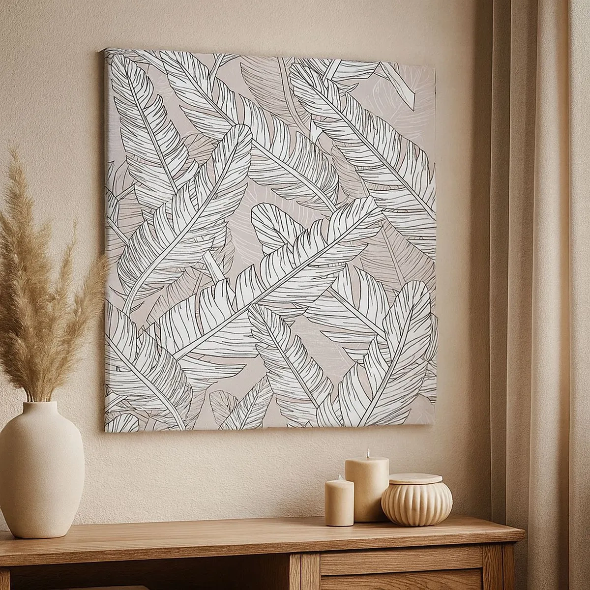 Impression sur toile - Image sur toile - Un tourbillon de plumes - 30x30 cm