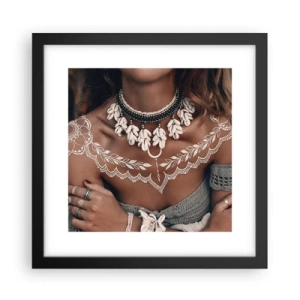 Affiche dans un cadre noir - Poster - Talismans, rituels de la féminité - 30x30 cm