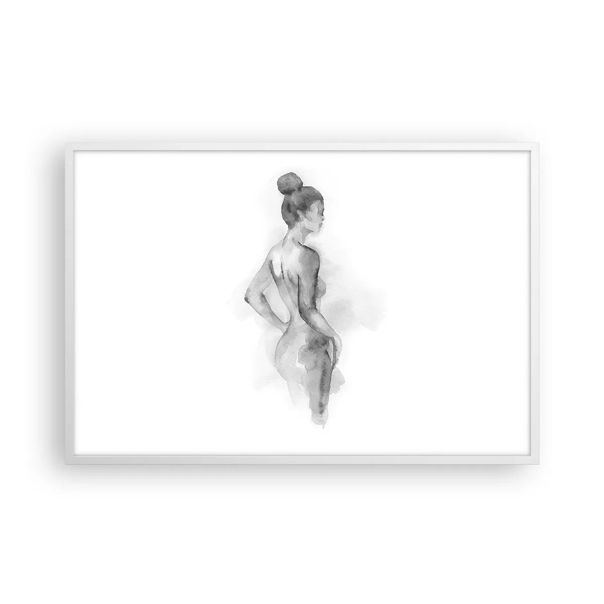 Affiche dans un cadre blanc - Poster - Belle comme une peinture - 91x61 cm