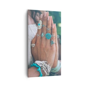 Impression sur toile - Image sur toile - Bienvenue au centre du bien-être - 55x100 cm